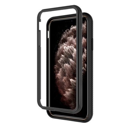 Hybrid case with screen protection iPhone 13 Transparent