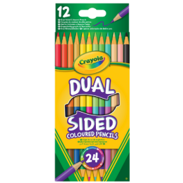 Crayola Dual Sided Coloured Pencils - 12 pcs