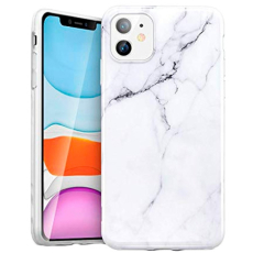 BasicPlus iPhone 11 Cover - White Marble