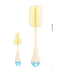 Kikka Boo Bottle Cleaning Blue Brush Set – 3 pcs