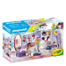 Playmobil Color Dressing Room Playset with Crayola Washable Markers