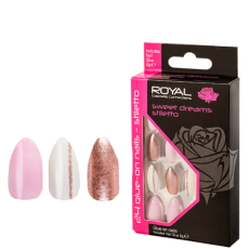 Royal Artificial Nails Sweet Dreams Stiletto - 24 pcs