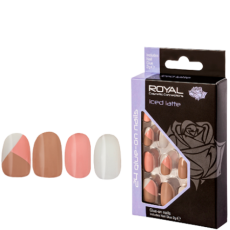 Royal Artificial Nails Iced Latte - 24 pcs