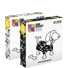 Symbols Snug Snug One Doggy Dog Blanket with Sleeves - White