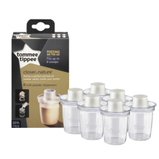 Tommee Tippee Closer To Nature Milk Powder Dispensers – 6 pcs
